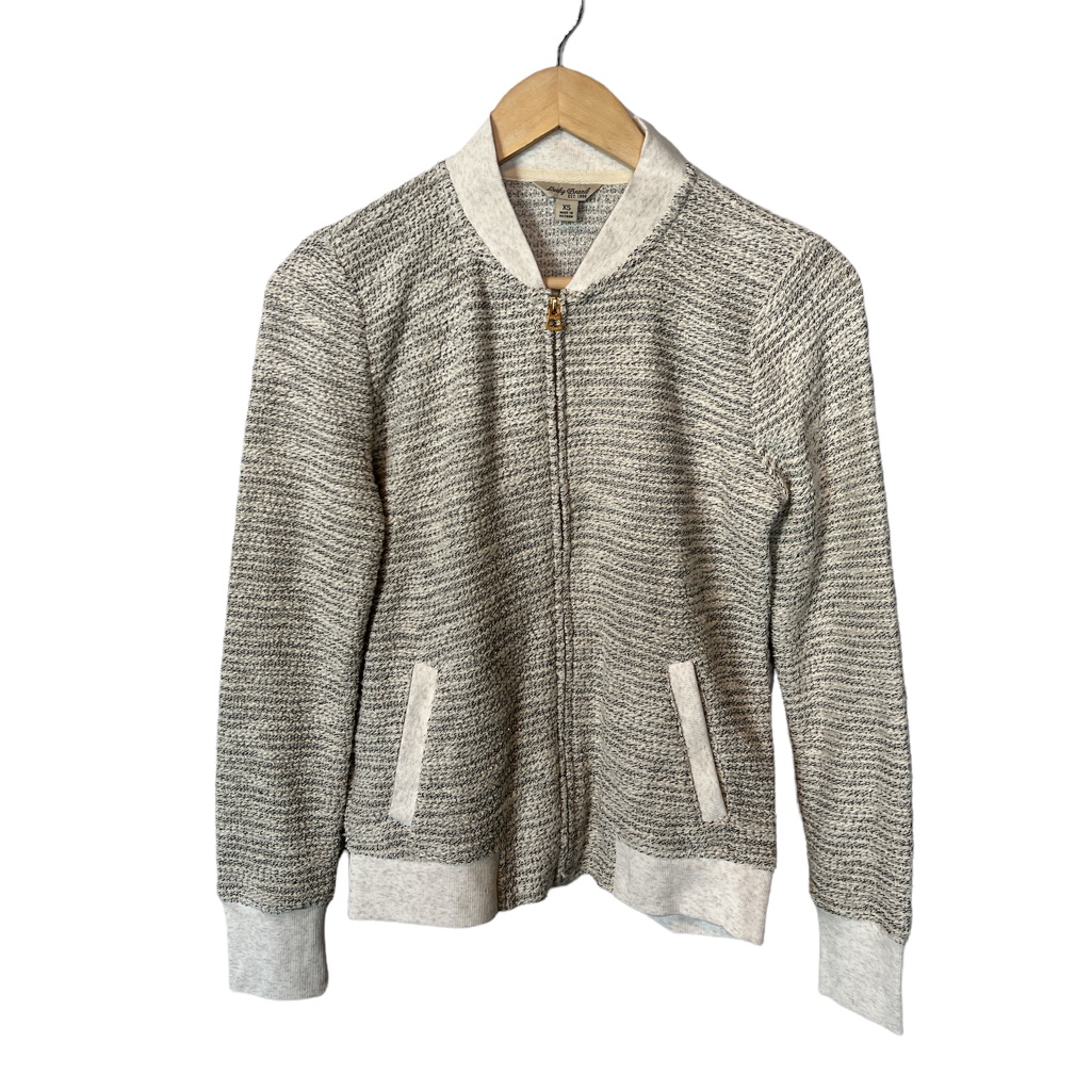 Lucky Brand Metallic Bomber Style Cardigan Xs Nwt Msrp 119